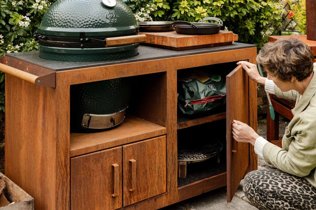 Big Green Egg Corten Steel Kitchen、mySite、noshort