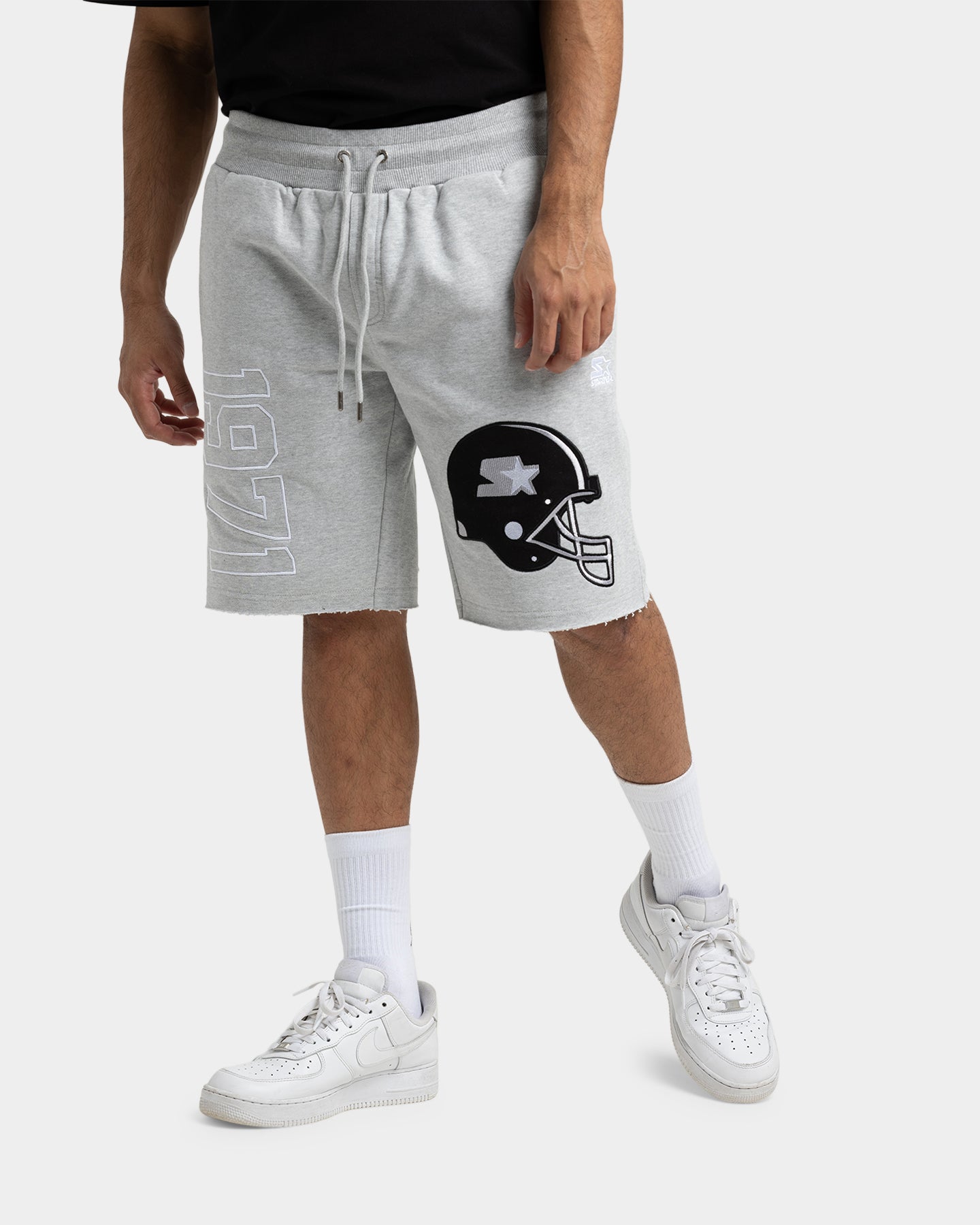 Starter Football Track Shorts Grey Marle、mySite、zt4zffjzw