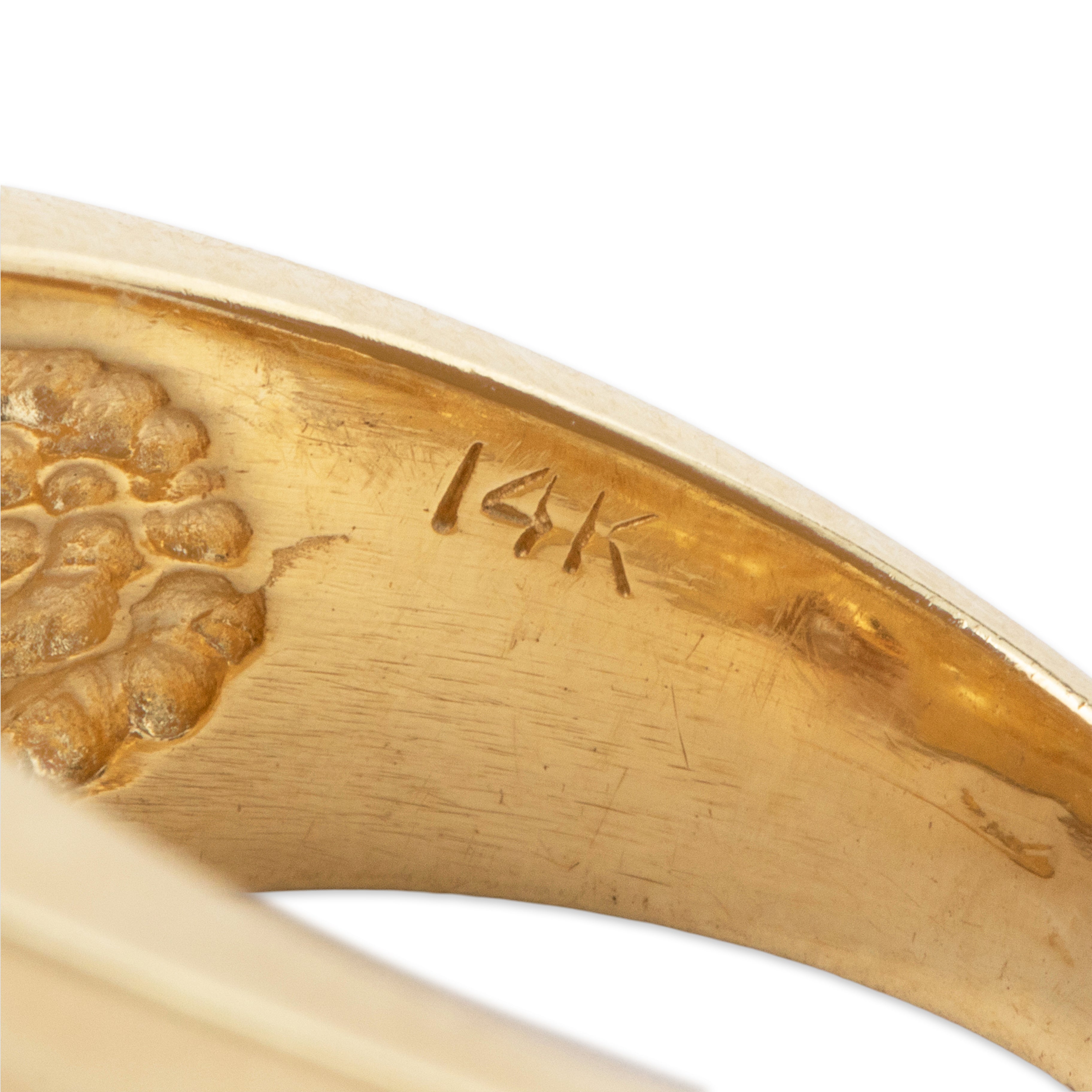 Vintage Heavy 14k Yellow Gold 5.66ct Citrine Modernist Statement Ring 7.0、mySite、hinf8tx79