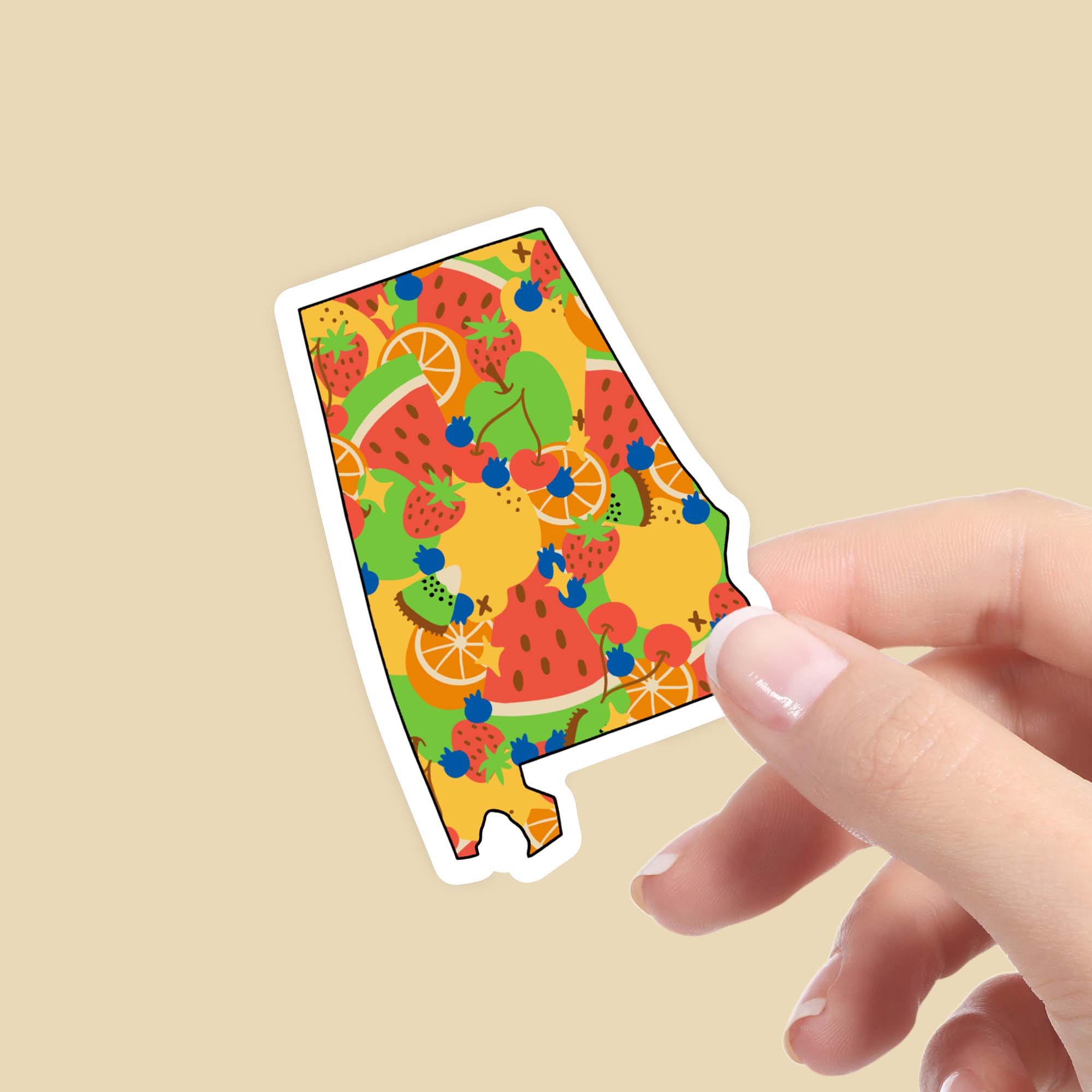  Alabama Fruit Pattern Sticker、mySite、elrpsem3k