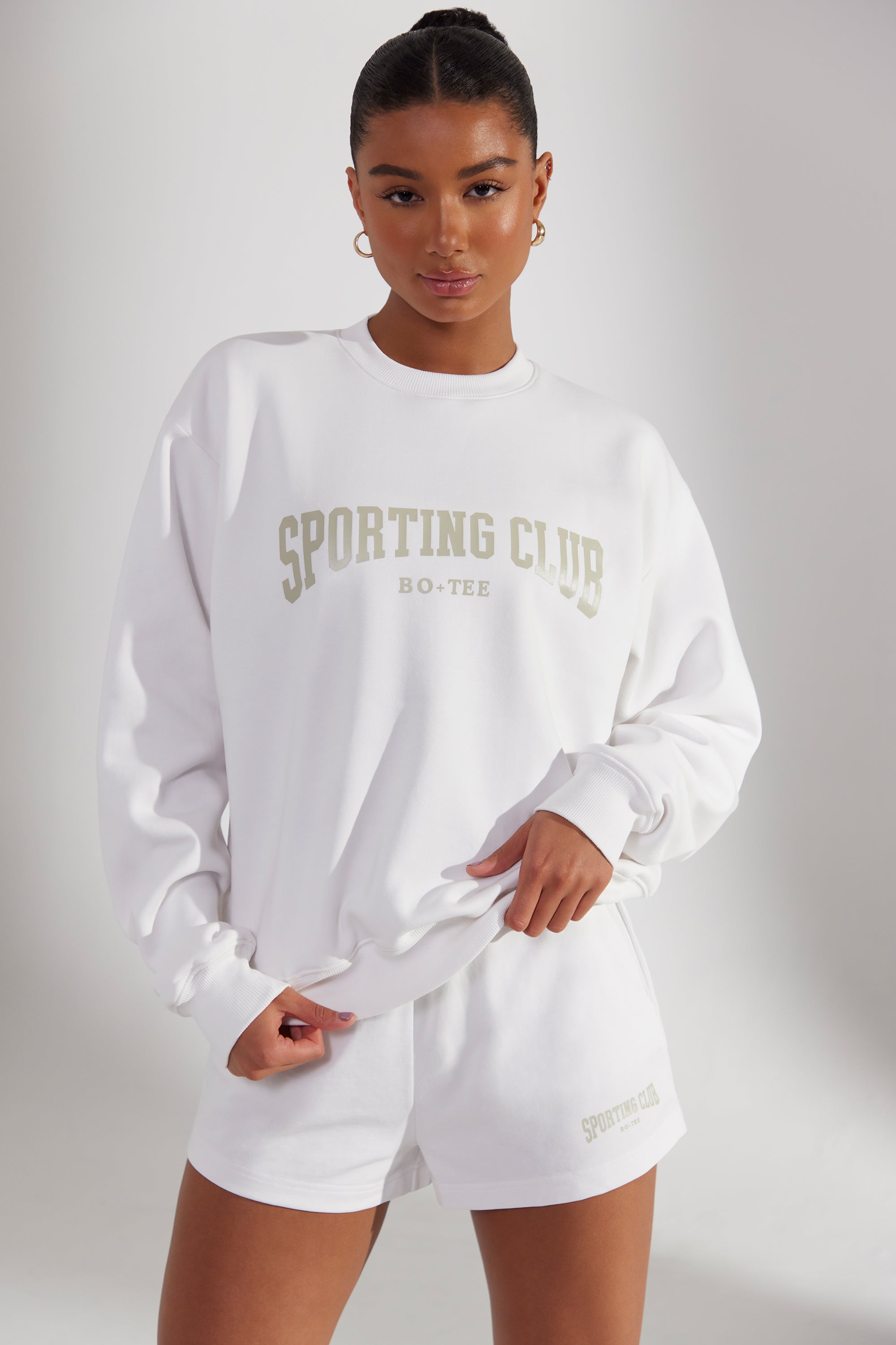 Sweat Shorts in White、mySite、solidvoid