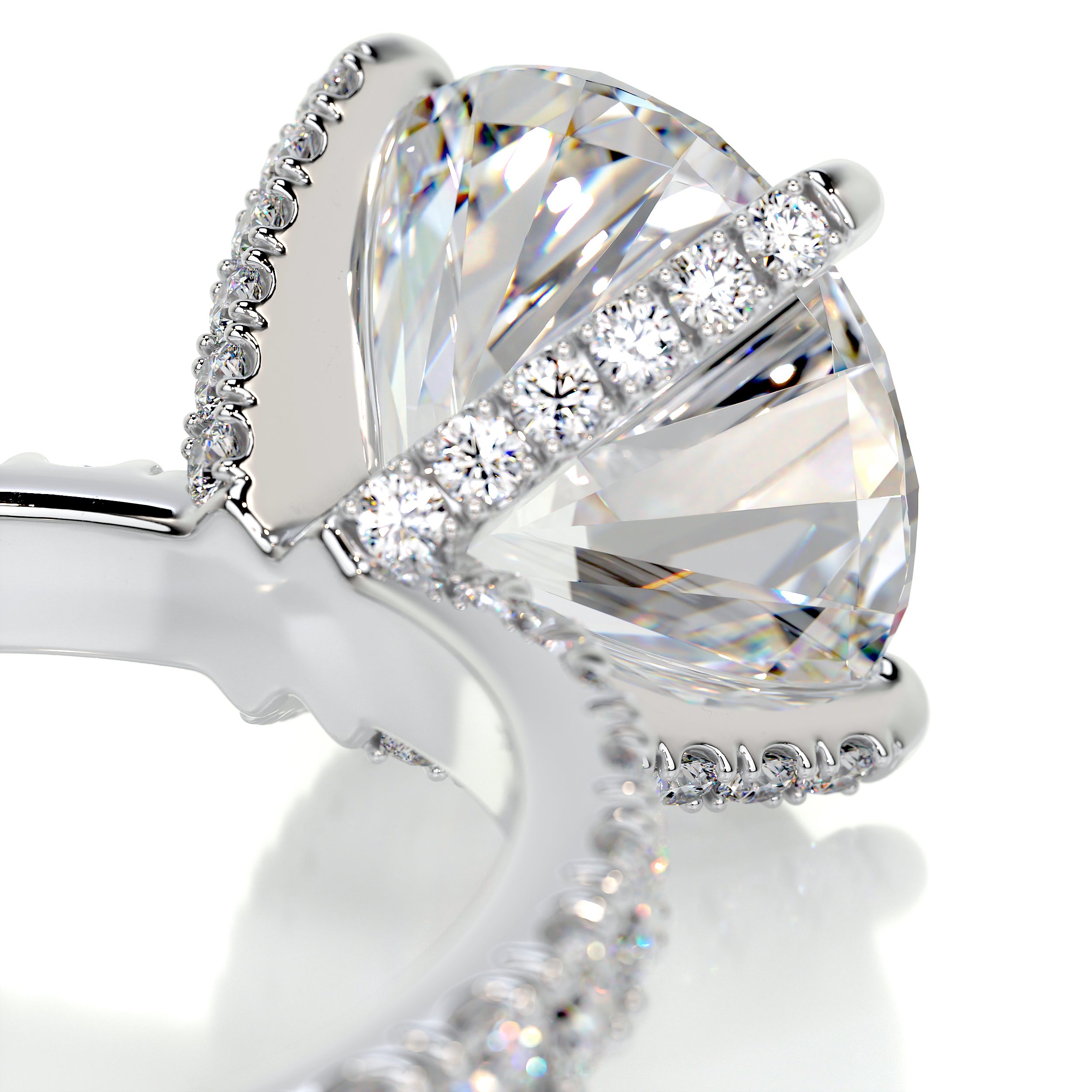 Alison Glow Moissanite & Diamond Ring -Platinum、mySite、hinf8tx79