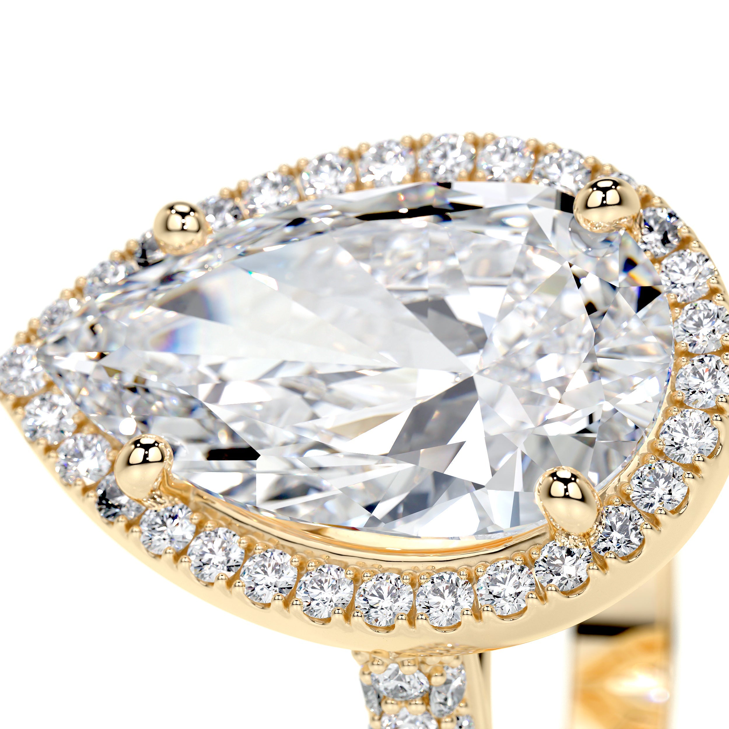 Margarita Lab Grown Diamond Ring -18K Yellow Gold、mySite、hinf8tx79
