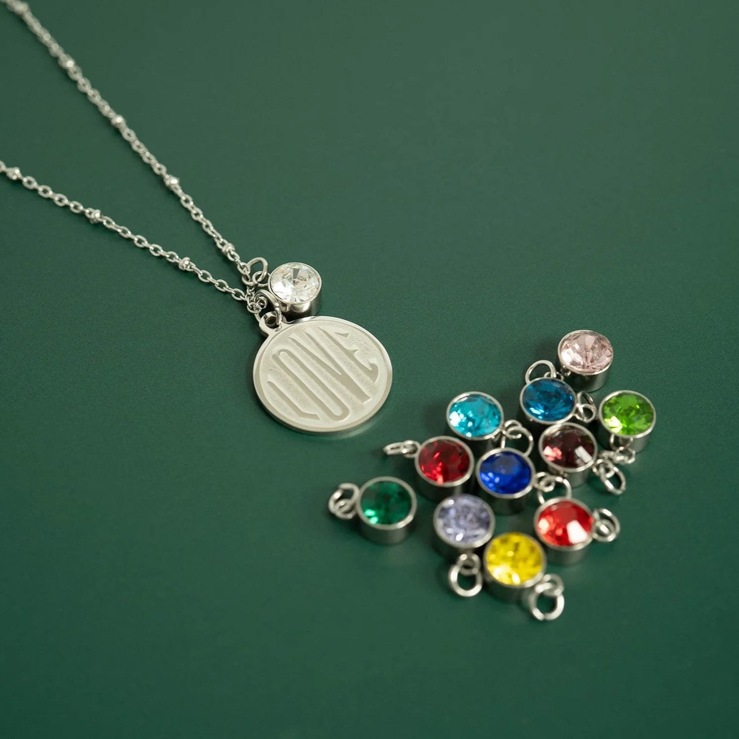 18K Gold PVD Stainless Steel Round Love Charm / PDL0254、mySite、dreamappss