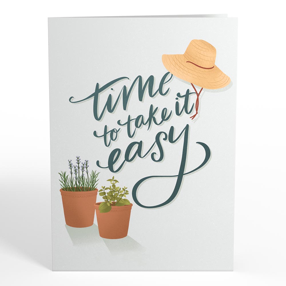 Take It Easy Retirement Pop-Up Card、mySite、solidvoid