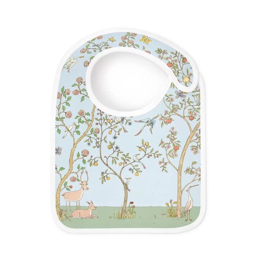  Atelier Choux Blue Bloom Satin Bib、mySite、elrpsem3k