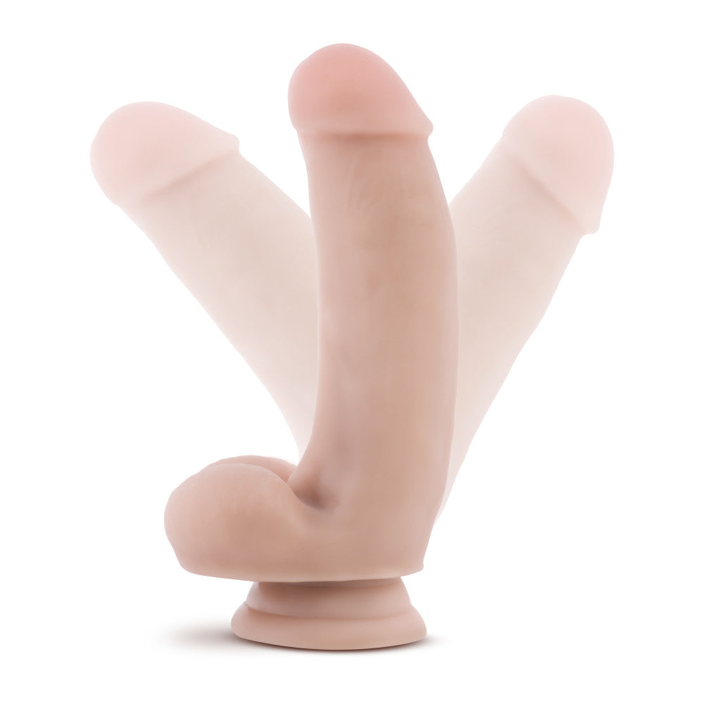 Coverboy™ By Blush® | The Pizza Boy Realistic Beige 7-Inch Long Dildo With Balls & Suction Cup Base、mySite、bottomscart