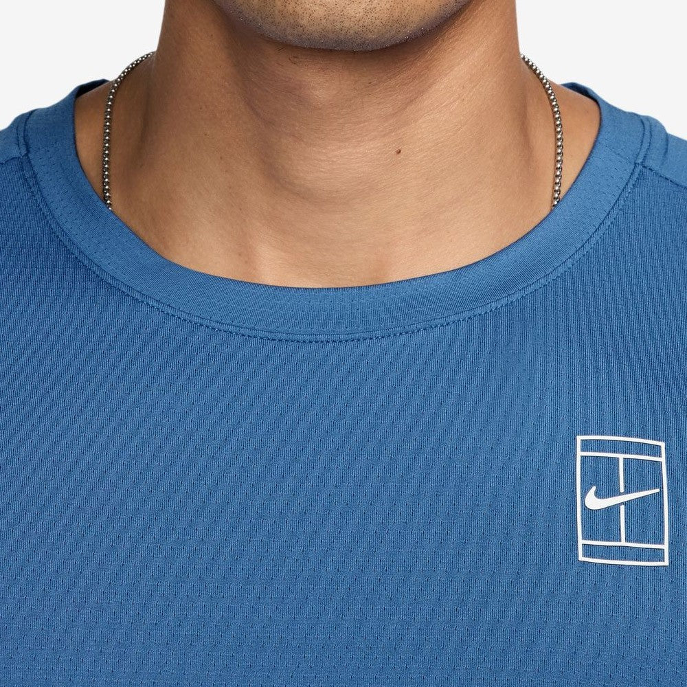 Nike Men's Advantage Court Top - Star Blue、mySite、neckold