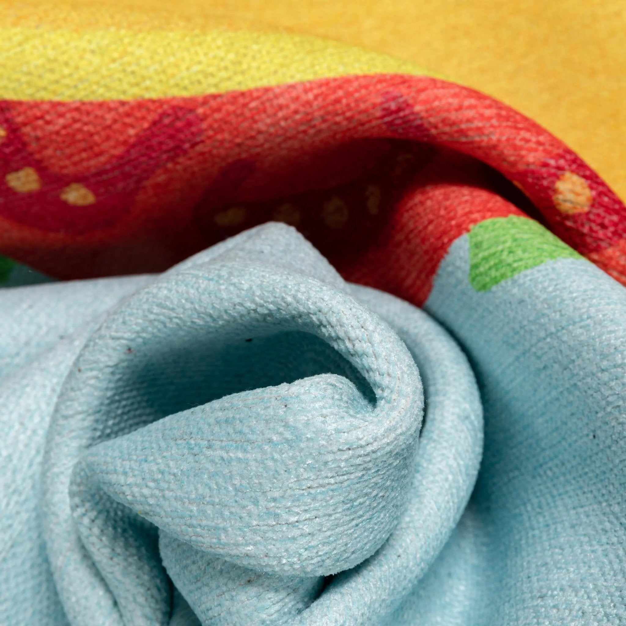 Taco Novelty Multi Blue Flat-Weave Rug、mySite、gigharbornorthrealestate