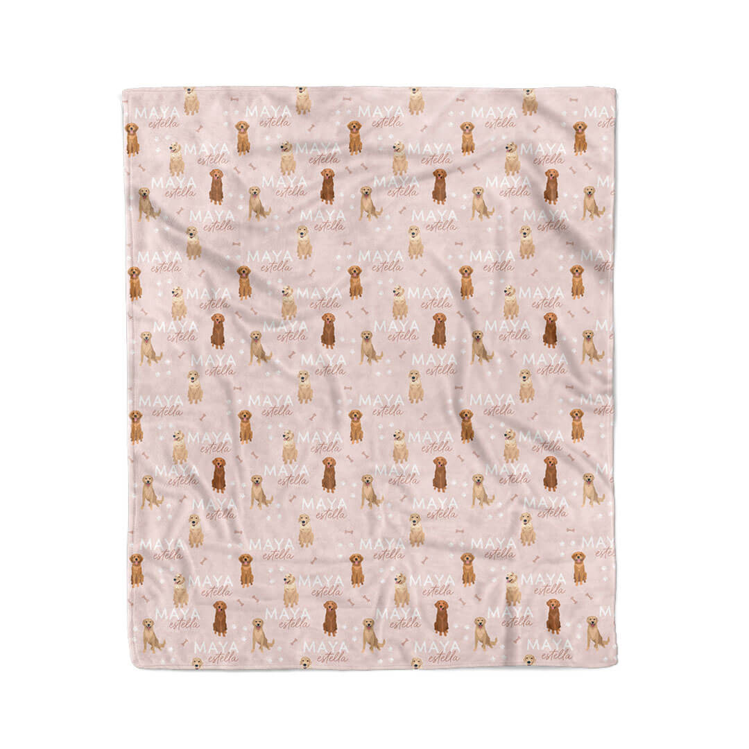  Personalized Kids Blanket | Golden Retriever、mySite、layawaytickets