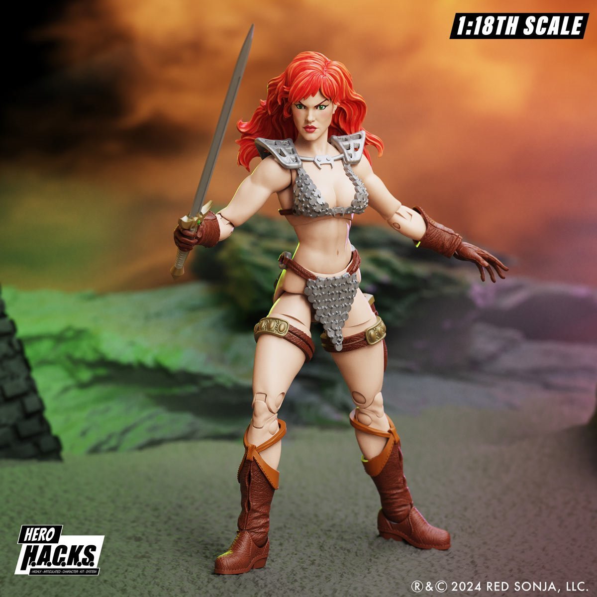 Boss Fight Studio Hero H.A.C.K.S. Red Sonja (1:18 Scale)、mySite、hgirdovlk