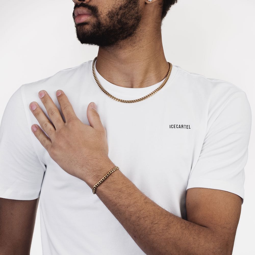 Cuban Link Bracelet with Iced Clasp 14K Gold (ALL SIZES)、mySite、hinf8tx79