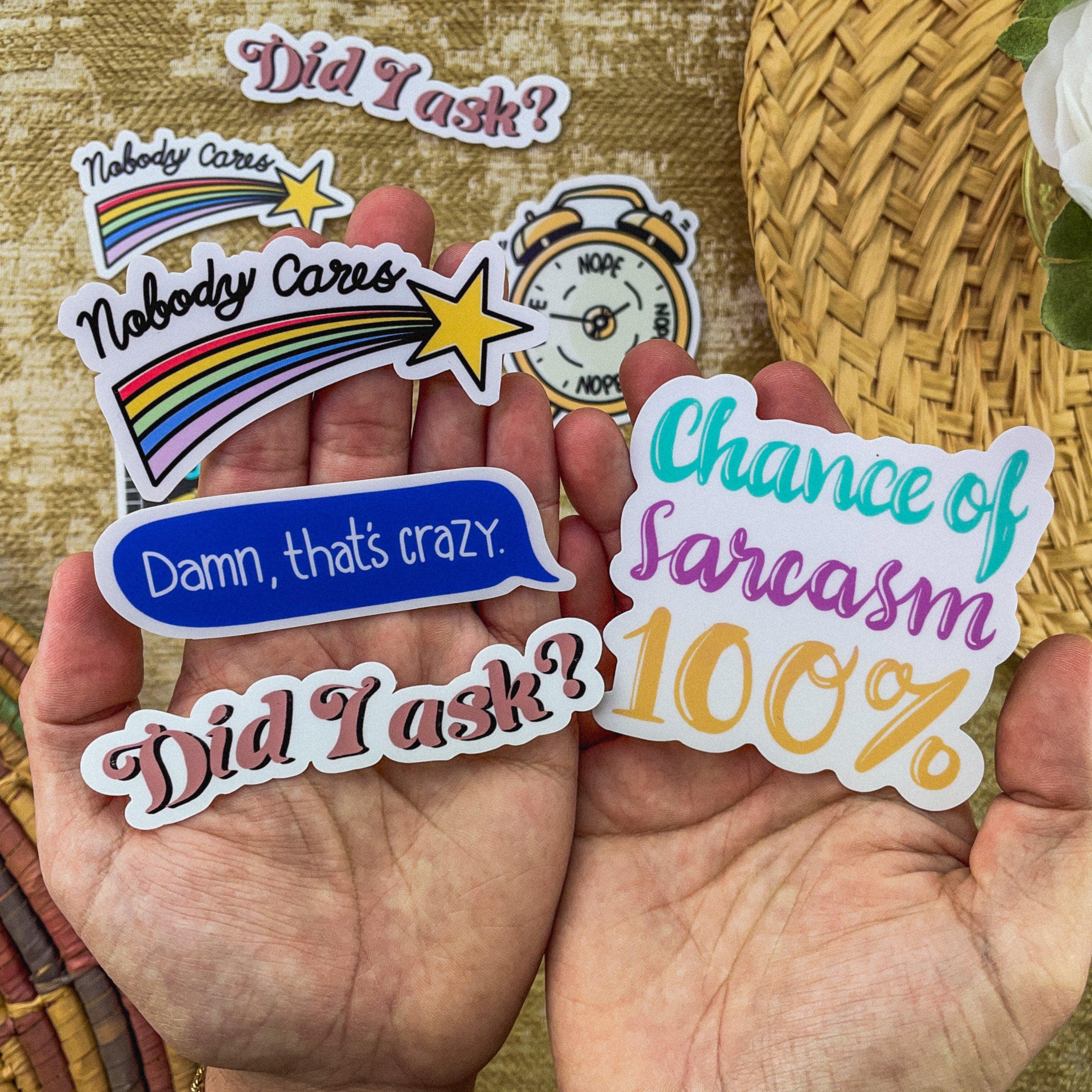  Sarcasm Sticker 7 Pack Color、mySite、elrpsem3k