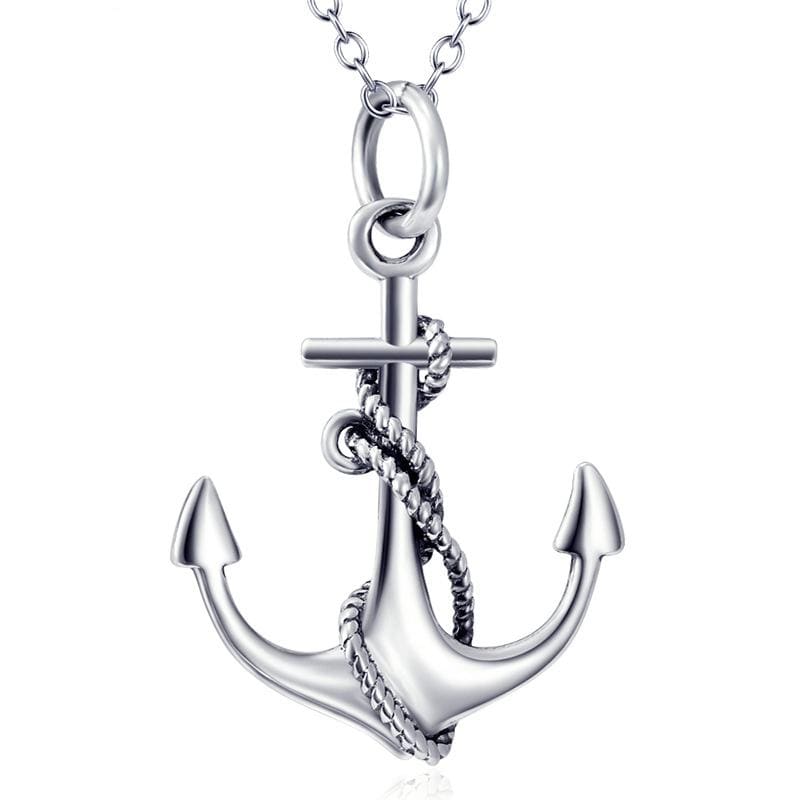 Anchor Pendant and 18 Chain, Sterling Silver Fine Jewelry、mySite、g9winljtr