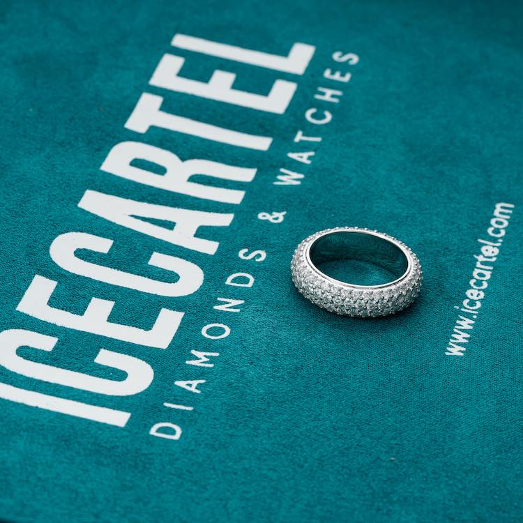 Moissanite 4-Row Band Ring 14K Gold、mySite、hinf8tx79