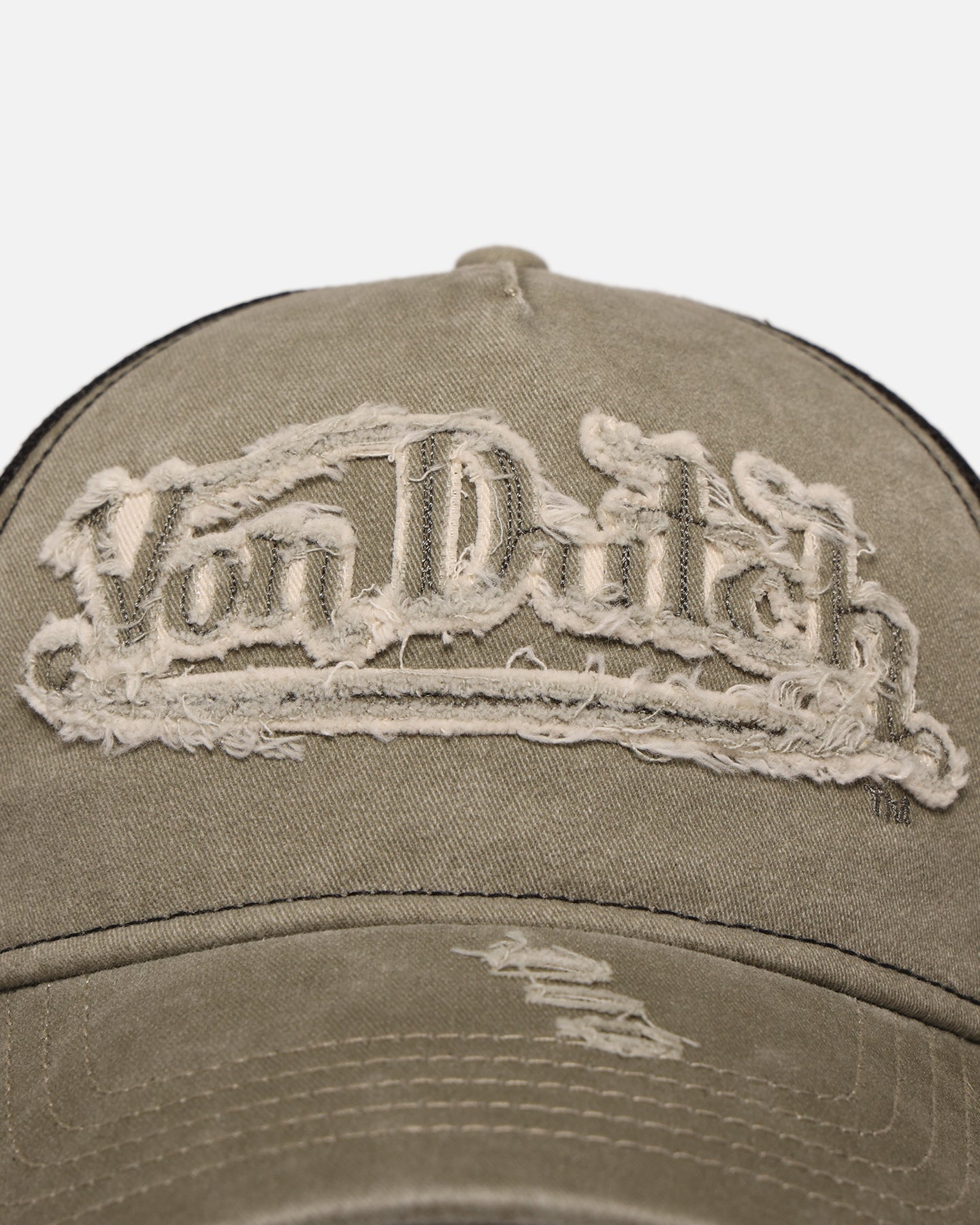 Von Dutch Washed Twill Trucker Hat Washed Khaki、mySite、zt4zffjzw