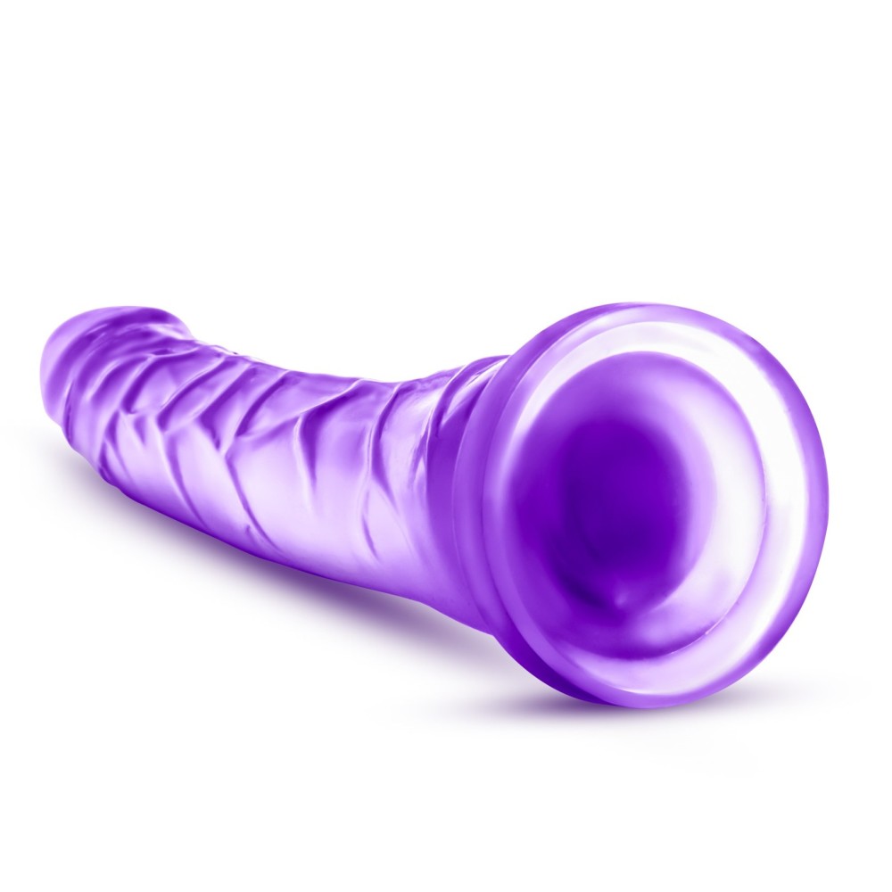 B Yours By Blush® | Sweet N' Hard 6 Realistic Purple 8.5-Inch Long Dildo With Suction Cup Base、mySite、bottomscart
