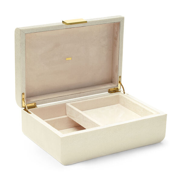  Aerin Shagreen Cream Jewelry Box、mySite、elrpsem3k