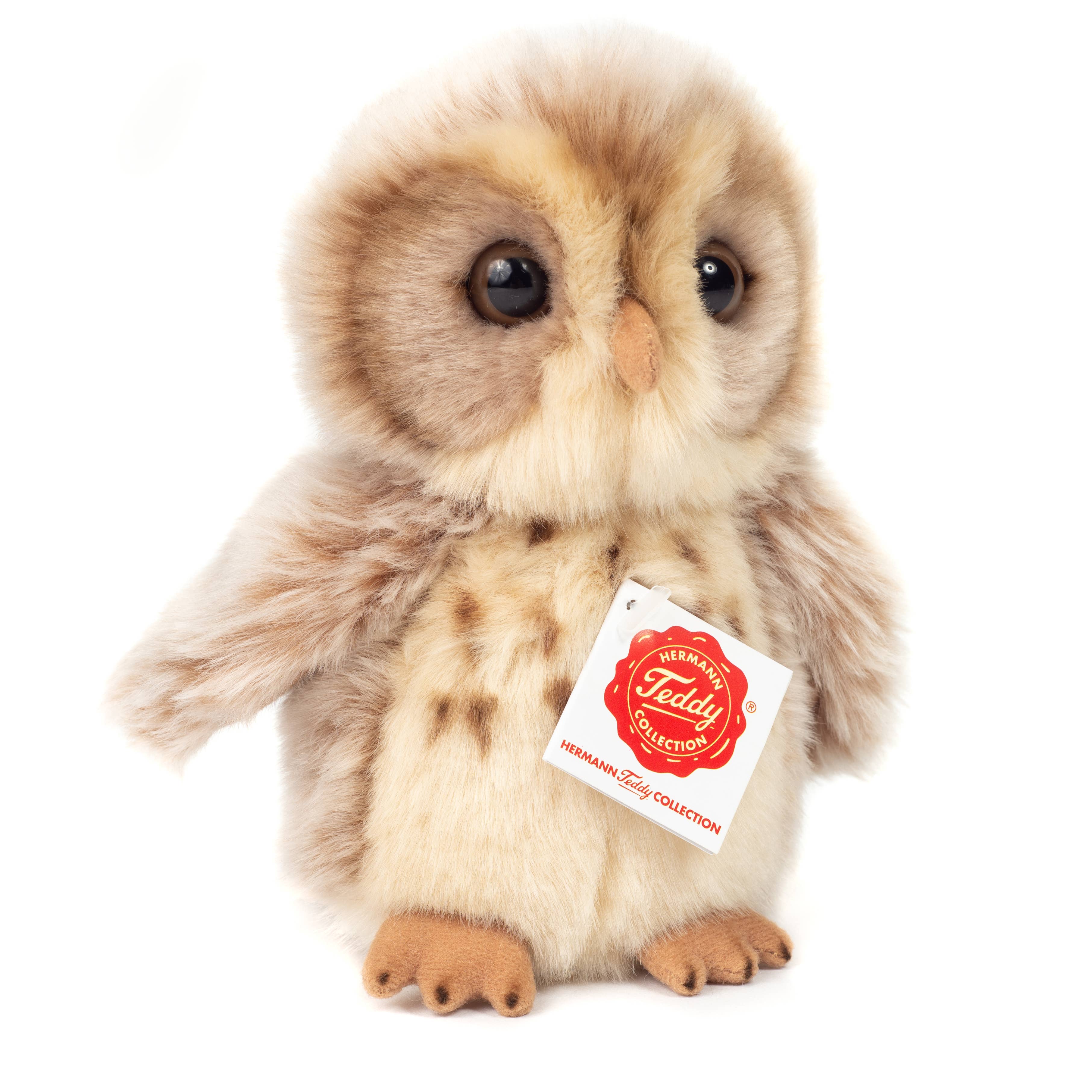 Plush Light Brown Barn Owl 16 cm or 20cm - plush toy by Teddy Hermann Nature Collection、mySite、g9winljtr