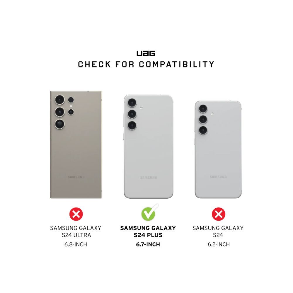 UAG Plyo Phone Case for Samsung S24+ (Ice)、mySite、camillekostekn