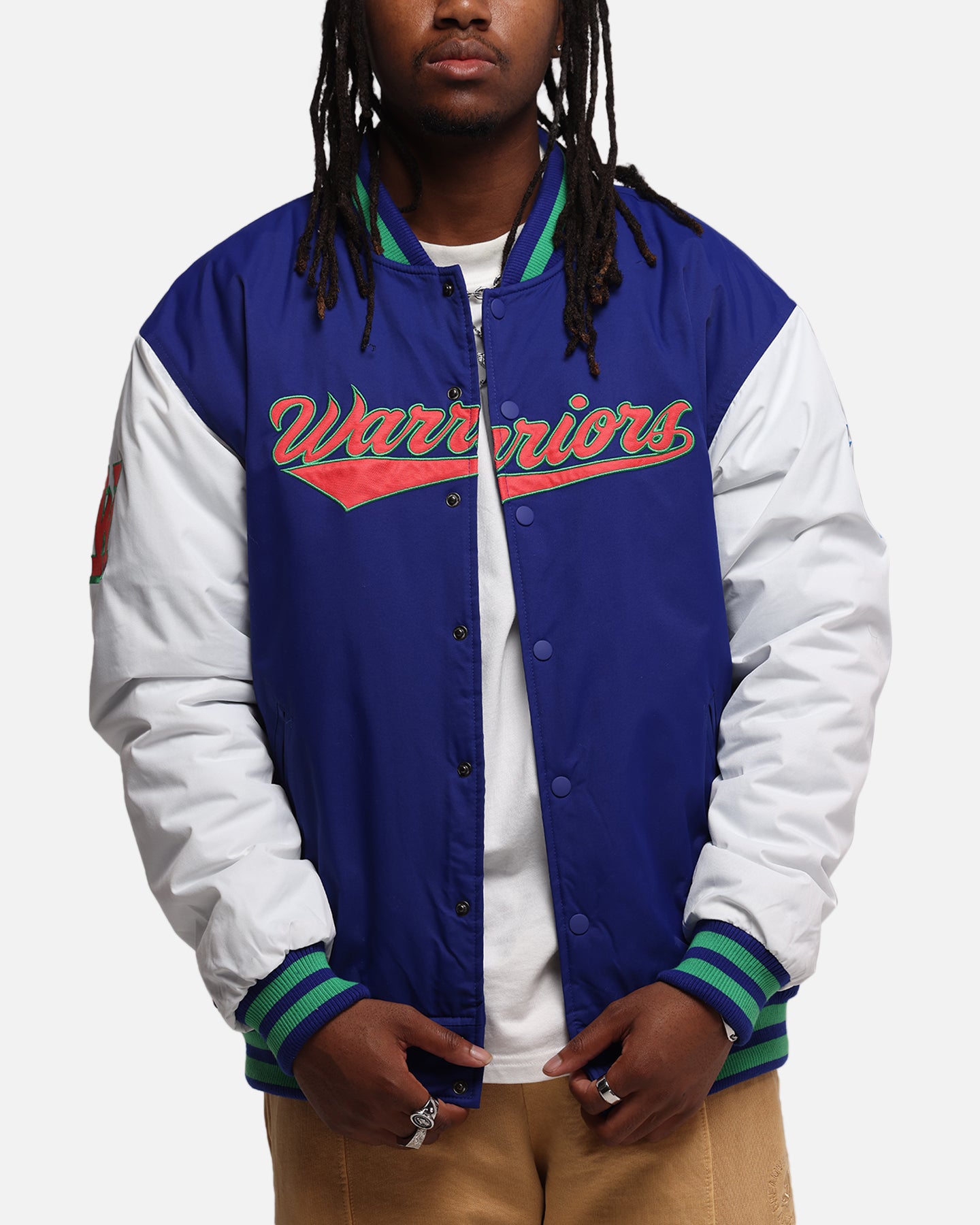 Bleacher Athletic New Zealand Warriors NRL 1908 Baseball Varsity Jacket Official Team Colour、mySite、zt4zffjzw