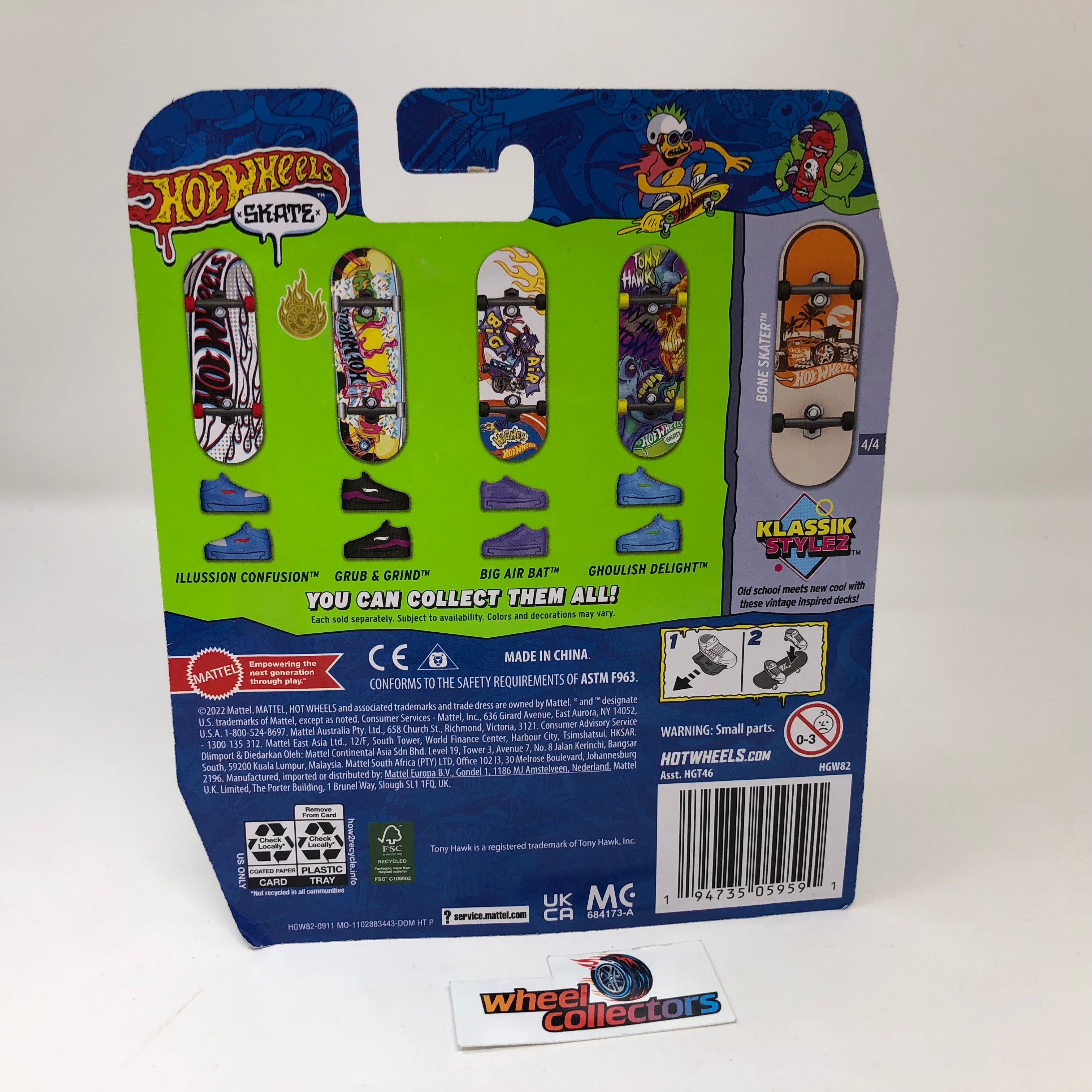 2023 Hot Wheels Skate Boards Tony Hawk * BONE SKATER & Shoes、mySite、hgirdovlk