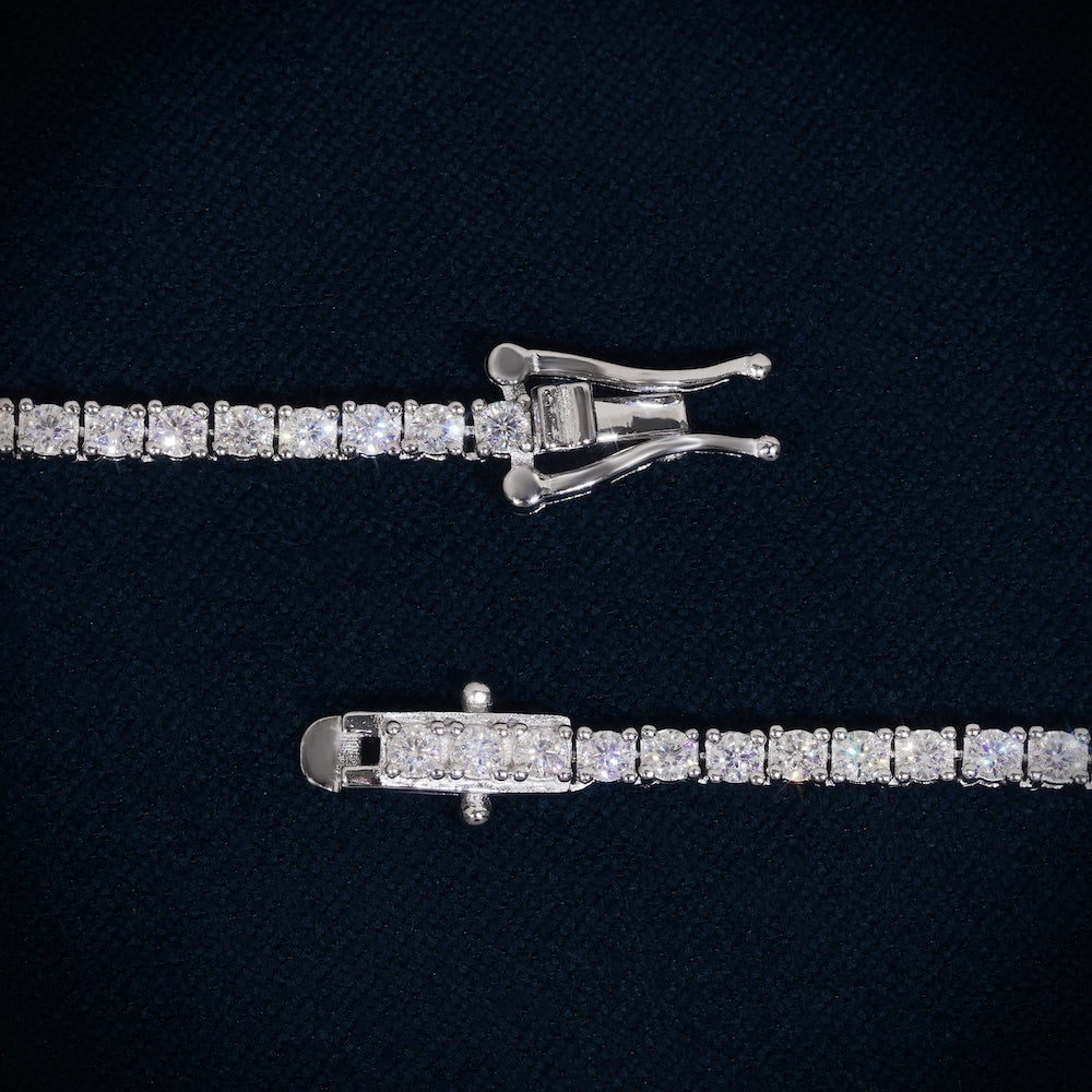 3MM Moissanite Tennis Chain 14K Gold、mySite、hinf8tx79