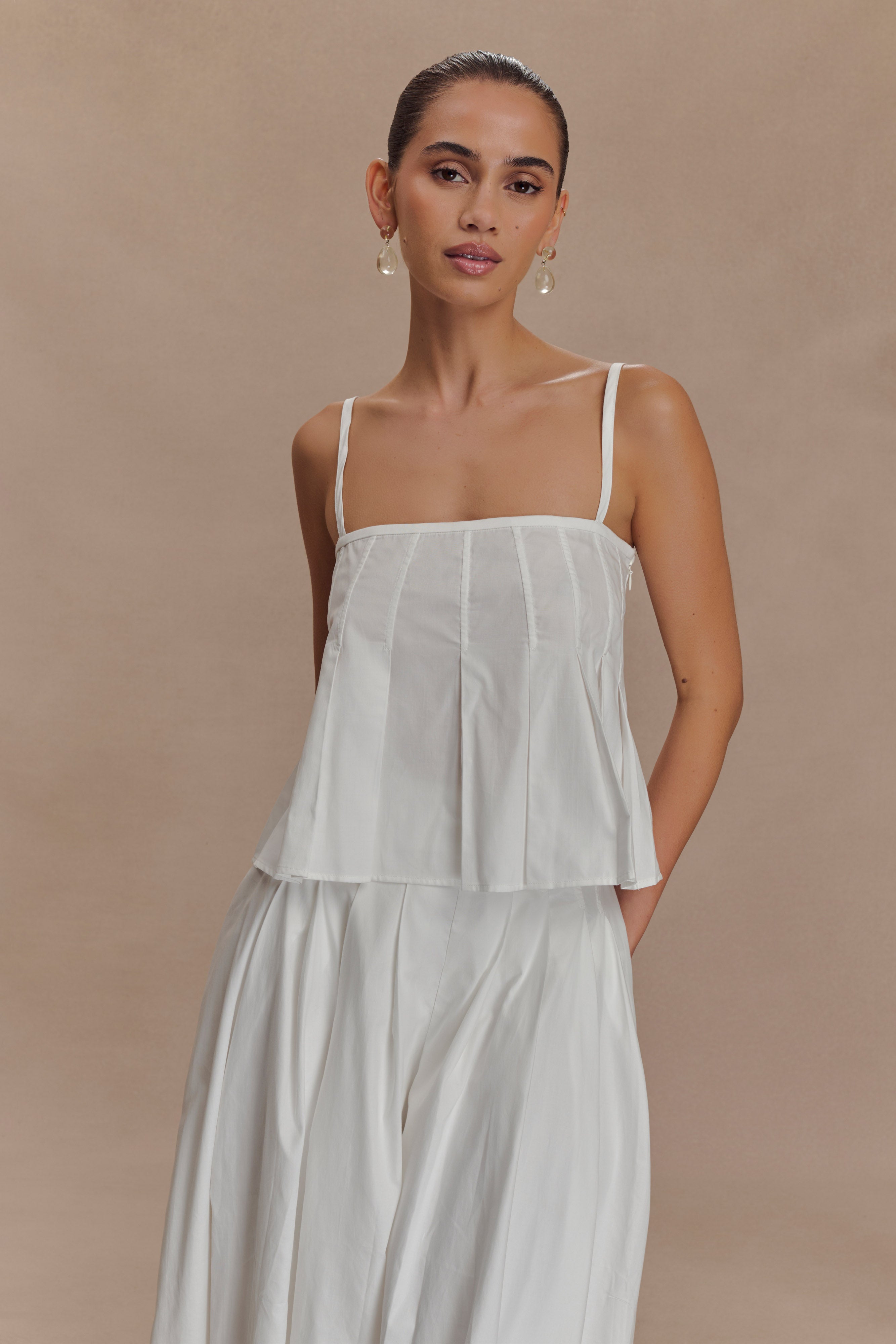 Mae Cotton Top - White、mySite、solidvoid