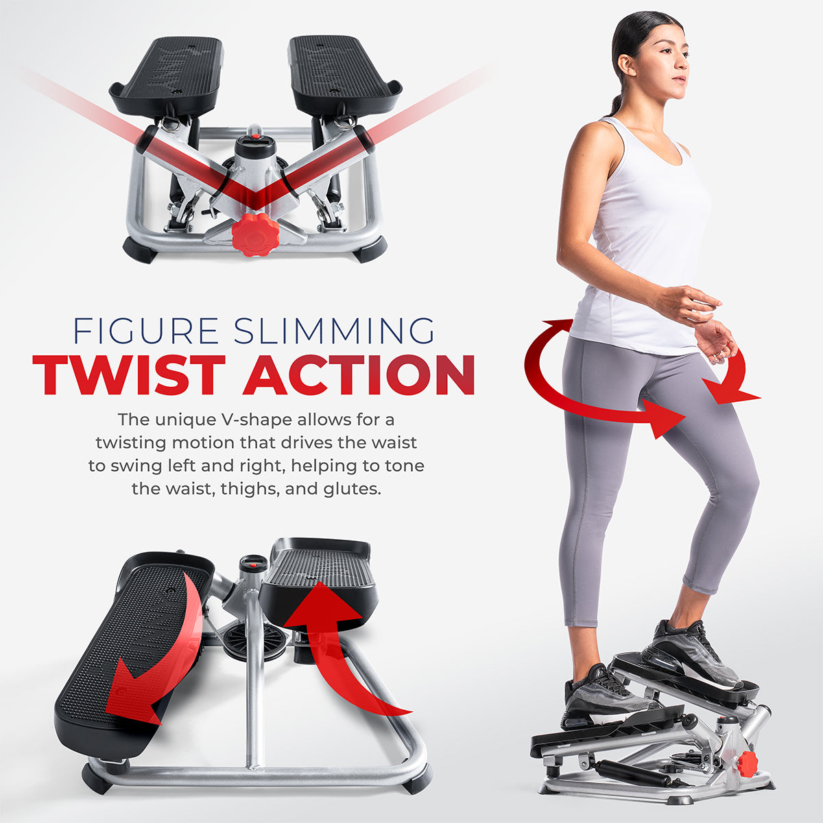  Advanced Total Body Fitness Twisting Stair Stepper w/ Resistance Bands、mySite、ghnorth