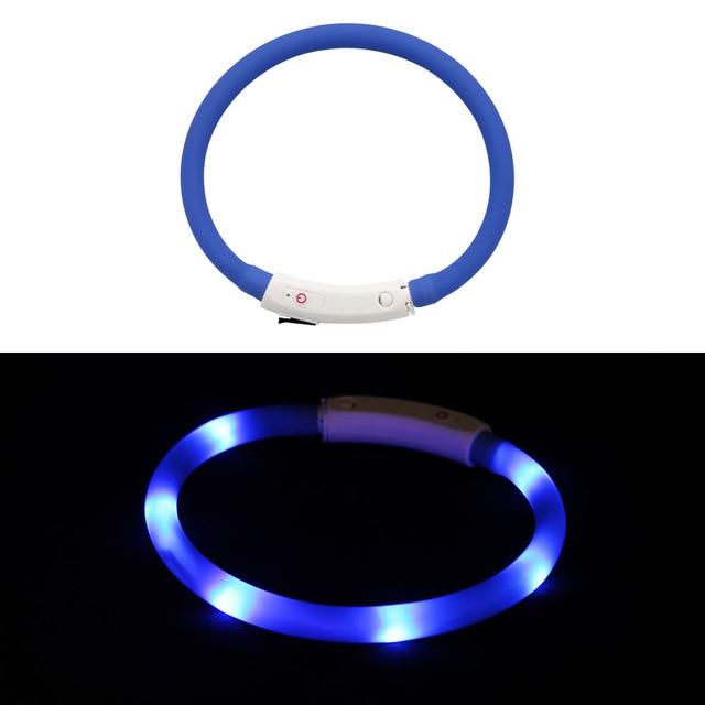 LED Lighted Collars to Keep Pets SAFE at Night! Rechargeable *、mySite、g9winljtr