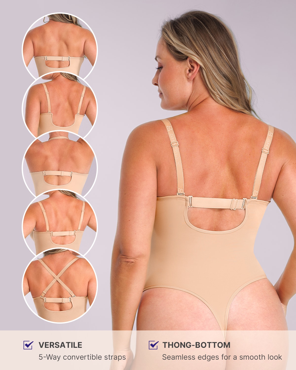 Bare Essentials™ AirSlim® Strapless Thong Bodysuit、mySite、bengalsvssteelers