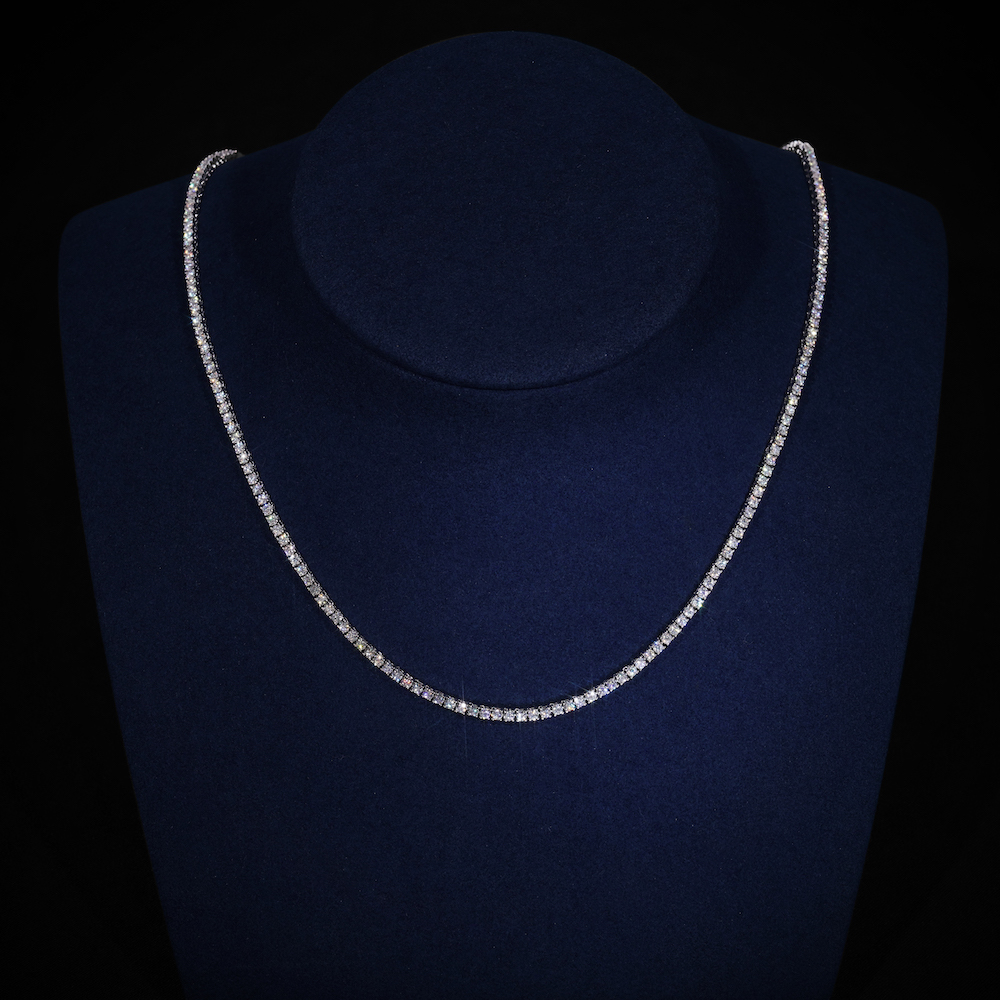 2MM Moissanite Tennis Chain 14K Gold、mySite、hinf8tx79