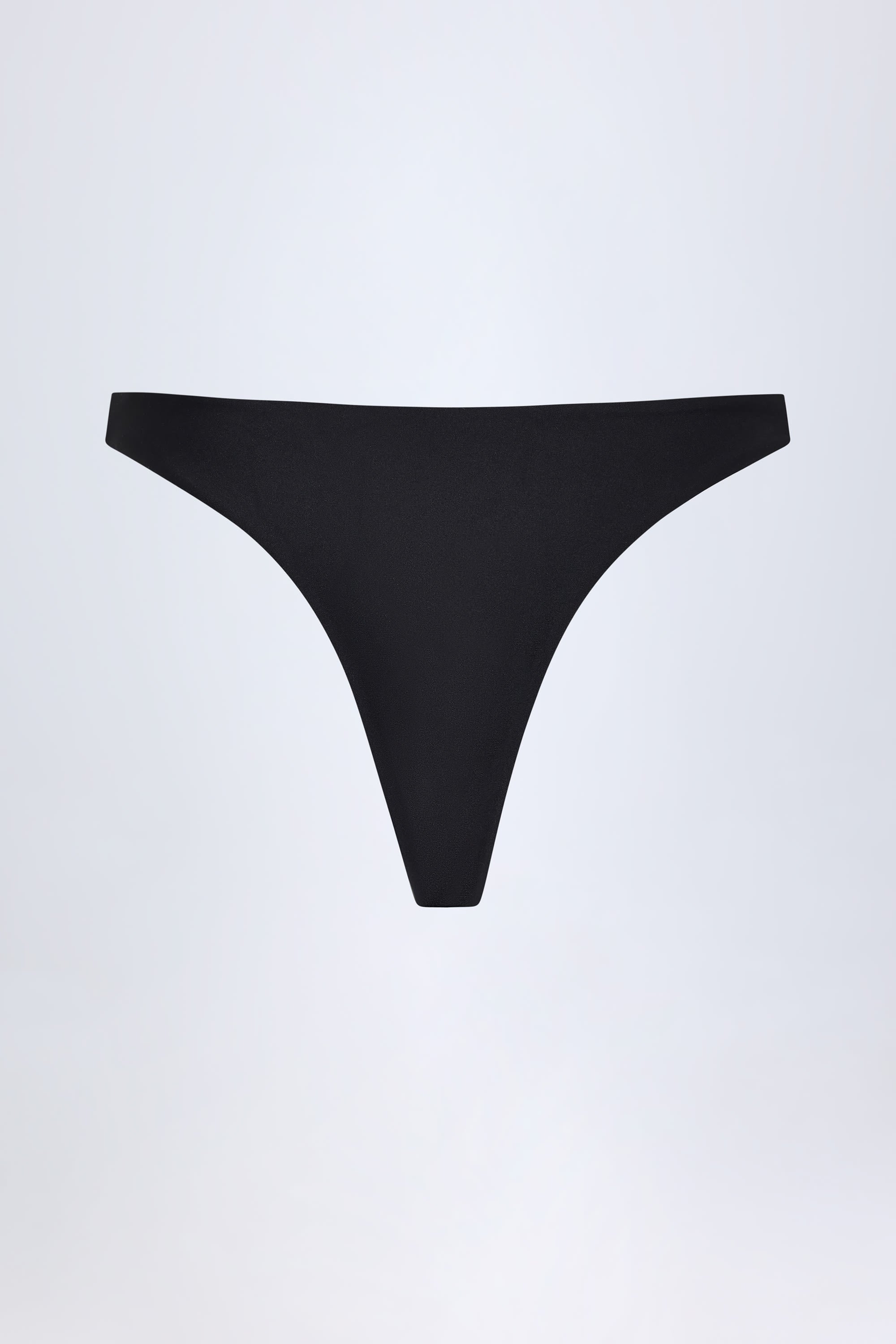  Hardware-Detail Cheeky Bikini Bottoms in Black、mySite、sugarbowlscore
