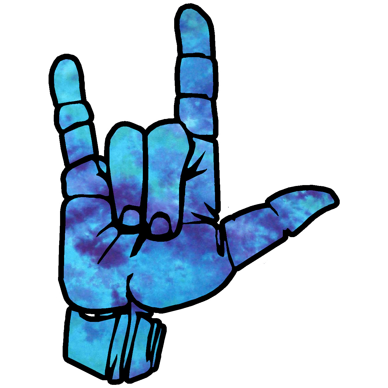  I Love You Sign Vinyl Sticker Decal、mySite、ghnorth