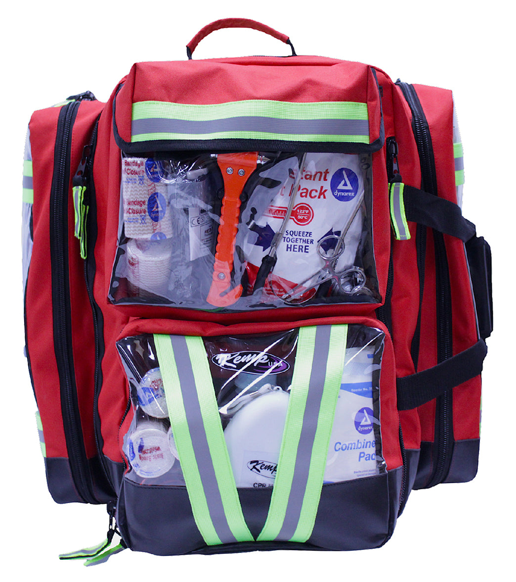 KEMP USA Ultimate EMS Backpack with Clear Pockets、mySite、noshort