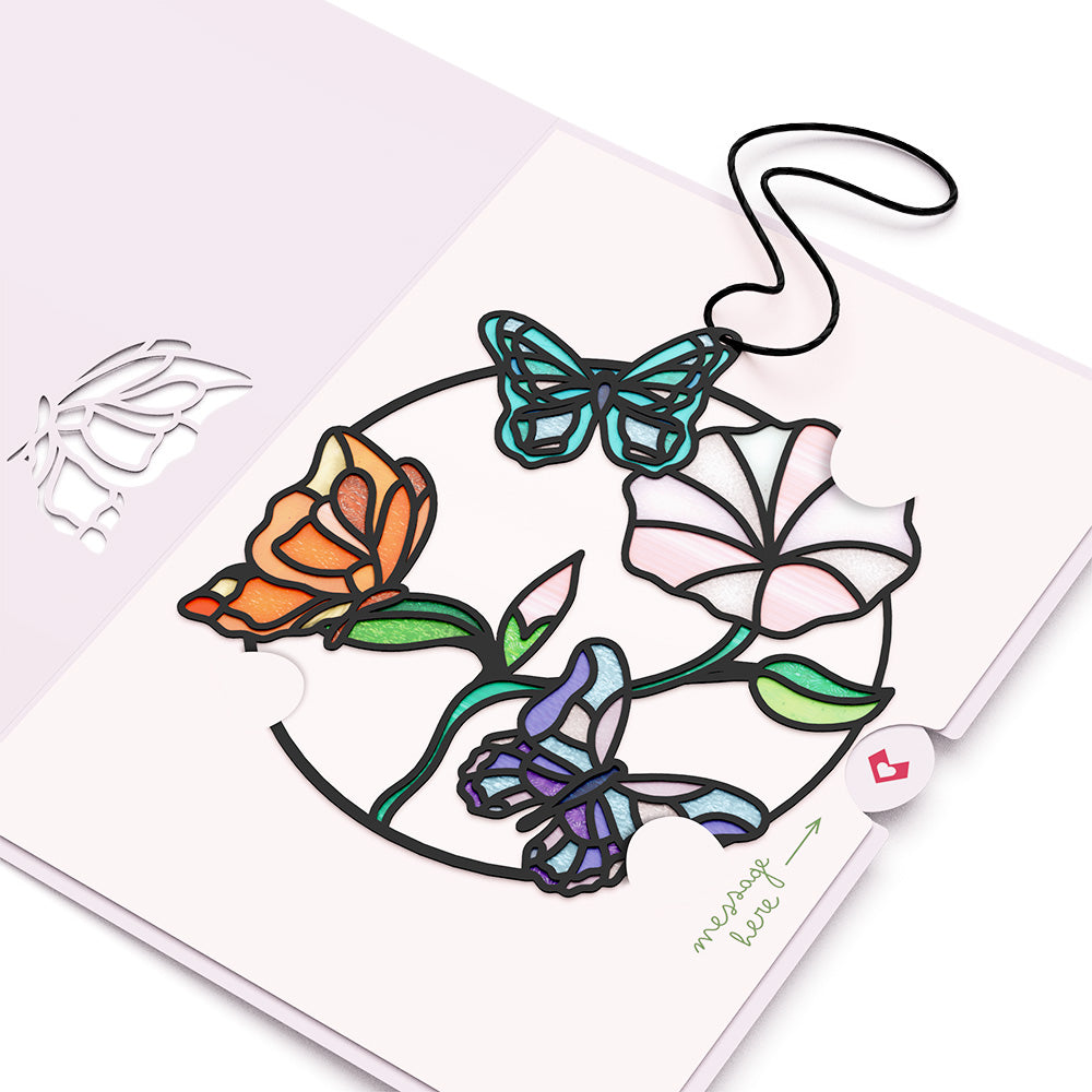 Nature's Beauty Butterfly Suncatcher Card、mySite、solidvoid