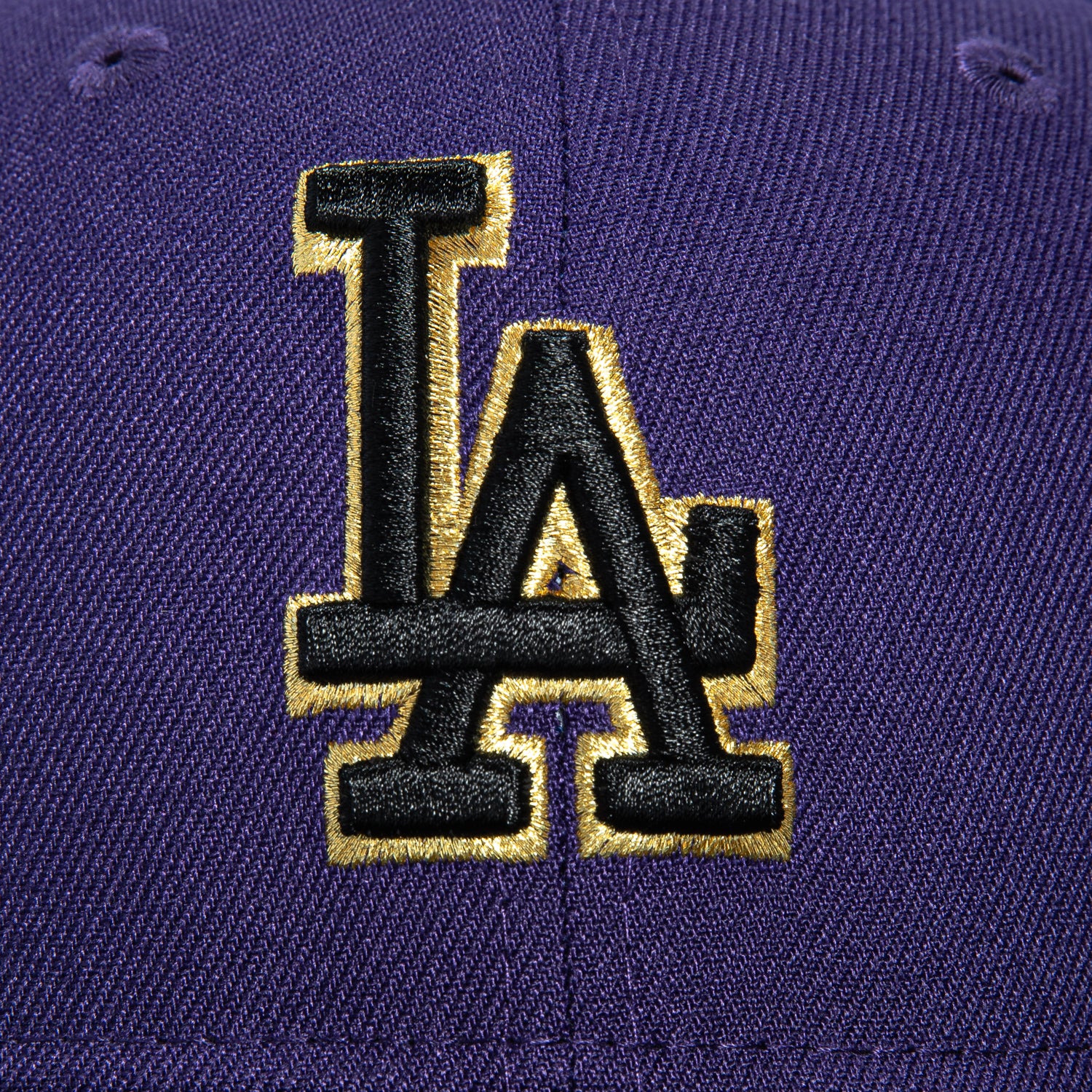 New Era 59Fifty Los Angeles Dodgers Hat - Purple, Black, Metallic Gold、mySite、vikingsvslions