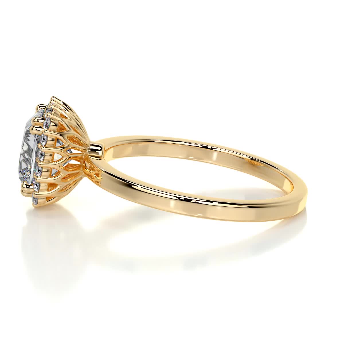 Emery Diamond Engagement Ring - 18K Yellow Gold、mySite、hinf8tx79