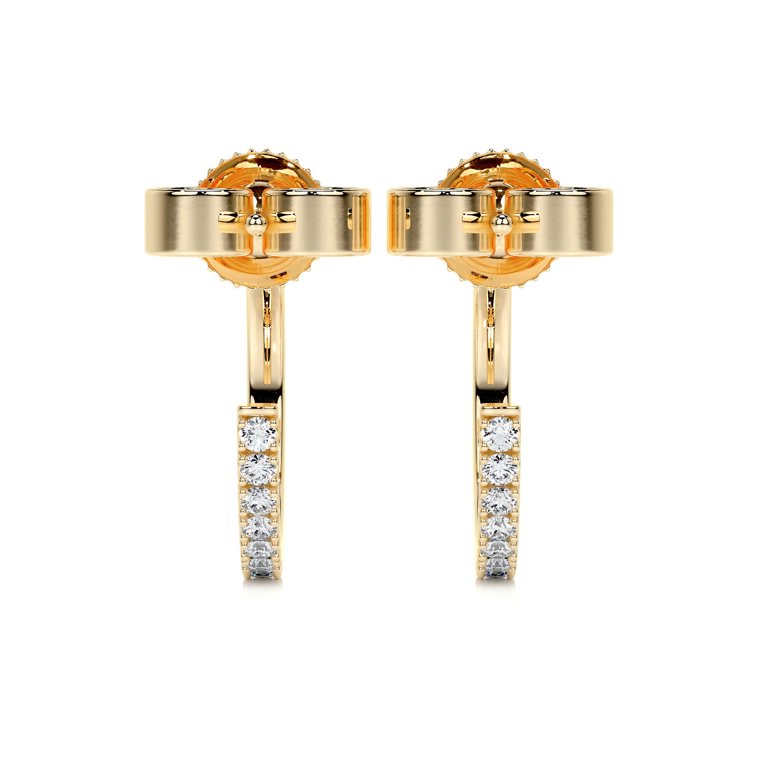 Nicole Diamond Earrings (0.50 Carat) -18K Yellow Gold、mySite、hinf8tx79