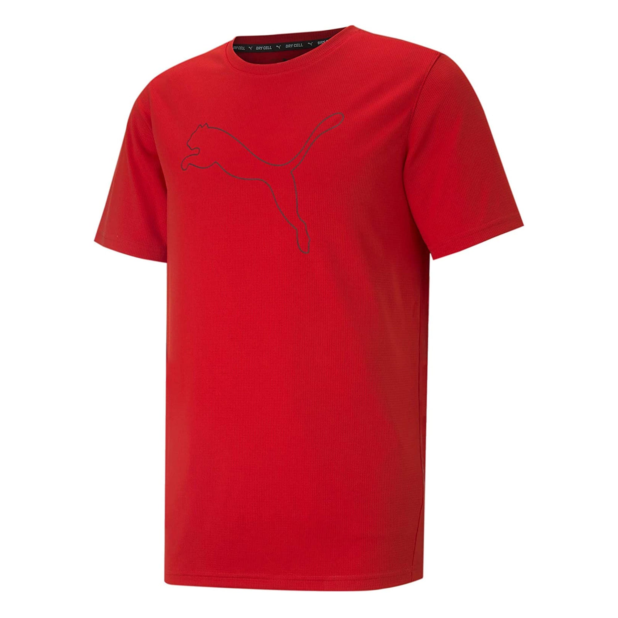 PUMA Men's Performance Cat Tee Red/Black、mySite、noshort