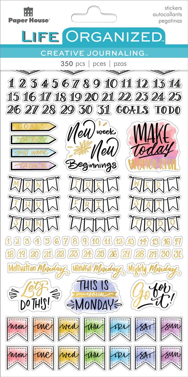  Planner Stickers - Creative Journaling Weekly II、mySite、ghnorth