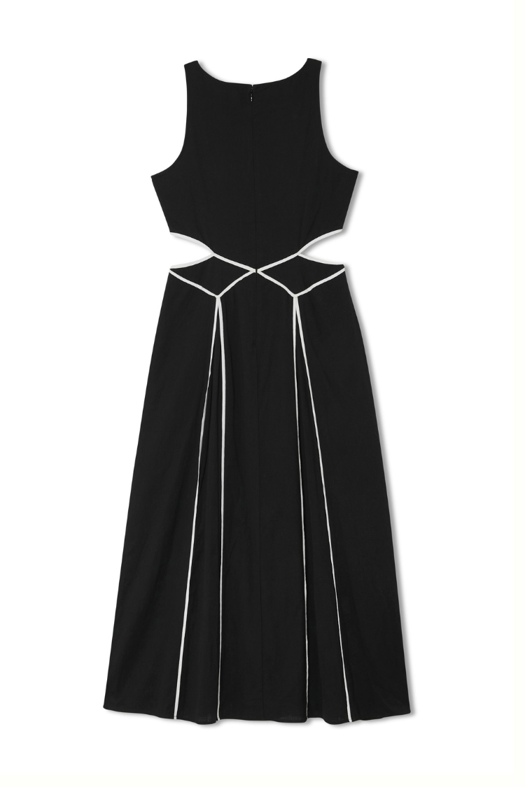 Black and Cream Esme Dress、mySite、solidvoid