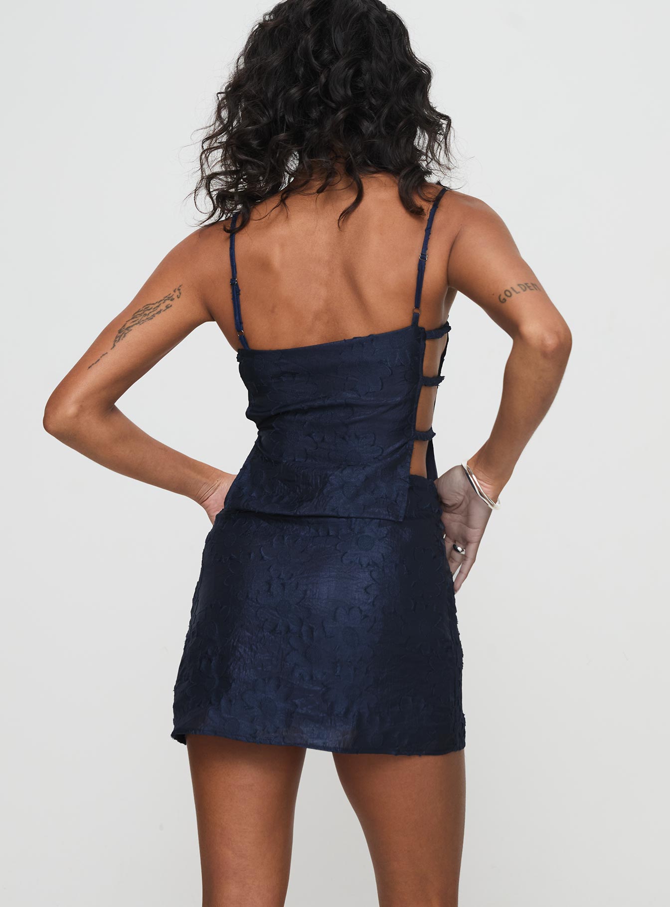 Floral Jacquard Mini Set Navy、mySite、solidvoid