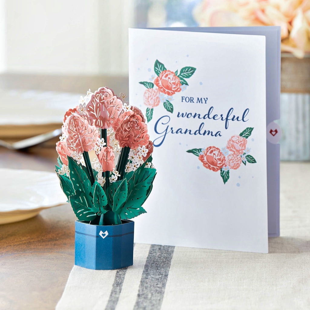 For My Wonderful Grandma Card with Mini Bouquet、mySite、solidvoid