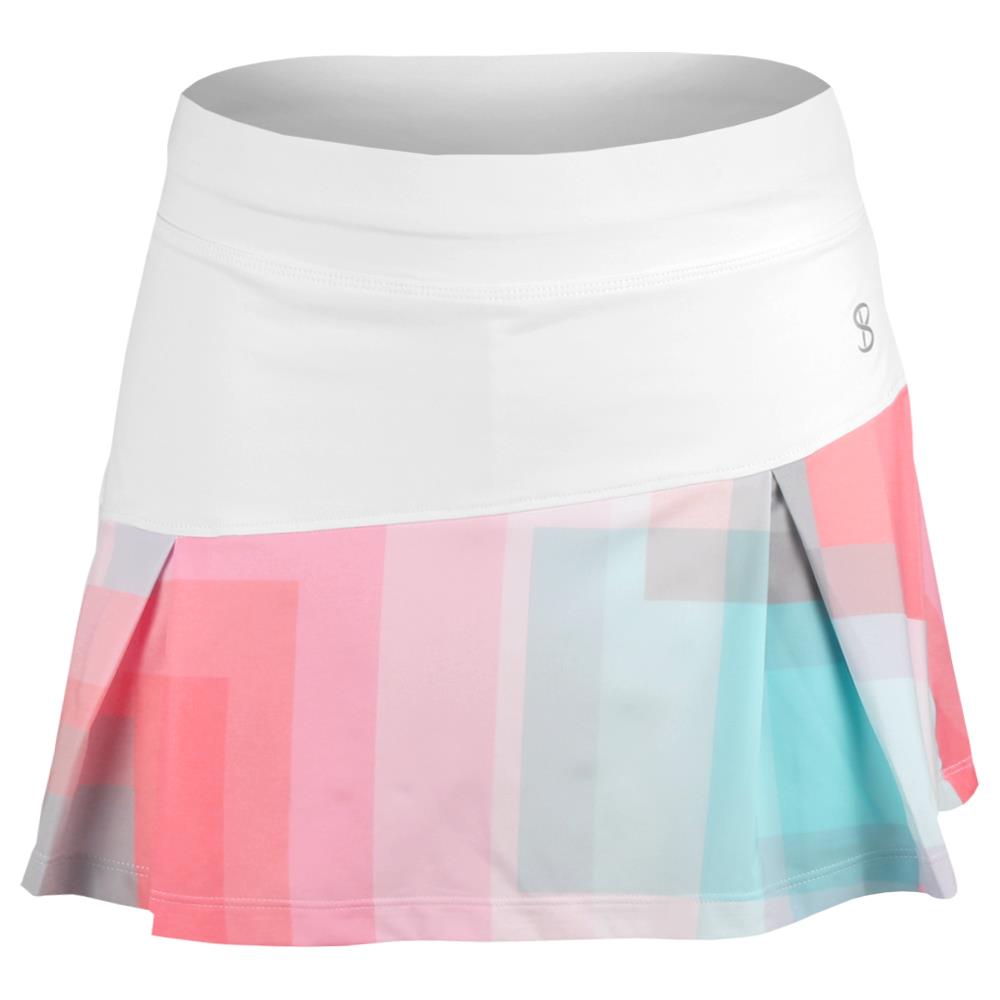 Sofibella Women's Shades of Pink 13 Skort - White/Multi
