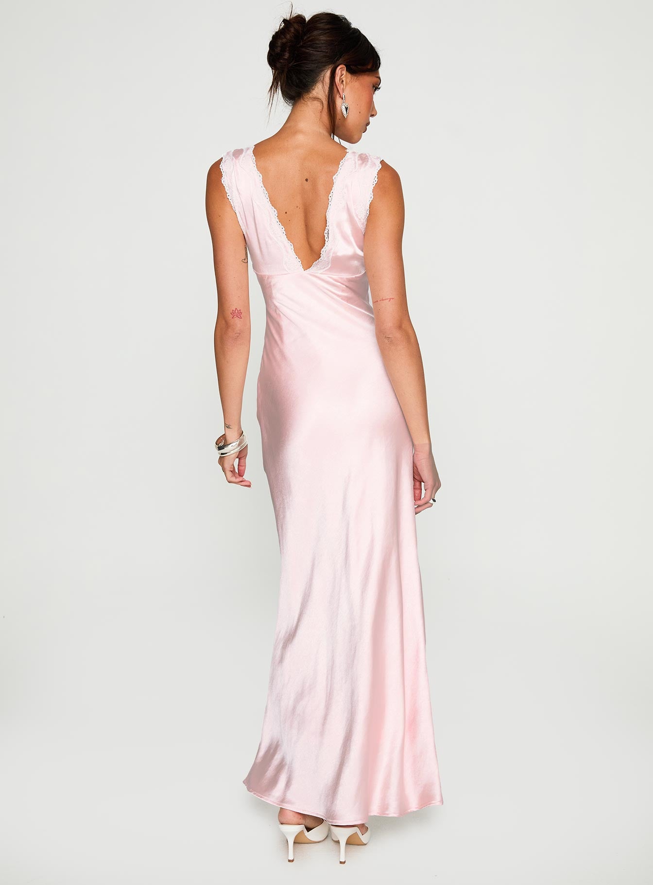 Liliya Lace Maxi Dress Pink、mySite、solidvoid