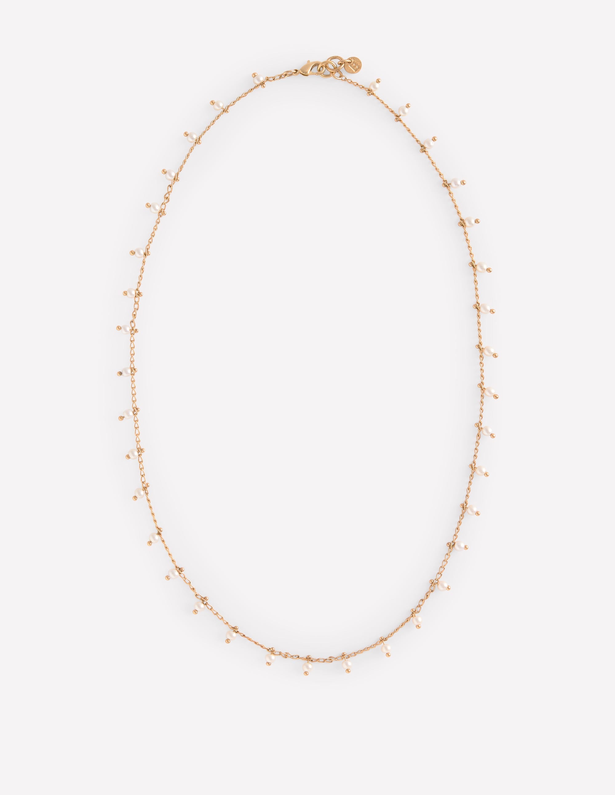  Faux Pearl Delicate Necklace-Gold、mySite、ashleygrahame