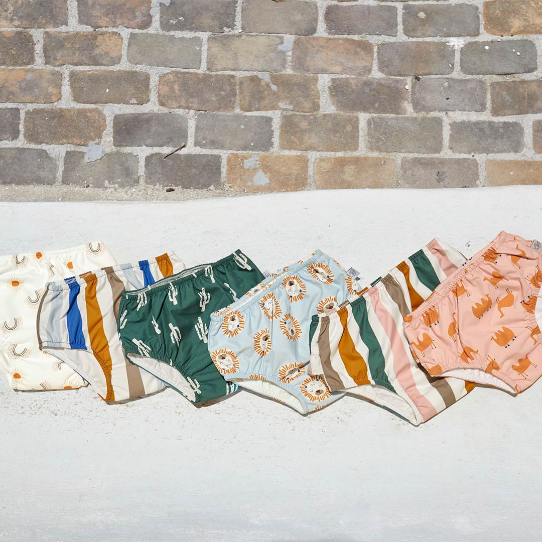  Lassig Swim Diaper - Pink/Nature - Waves、mySite、merchandisen