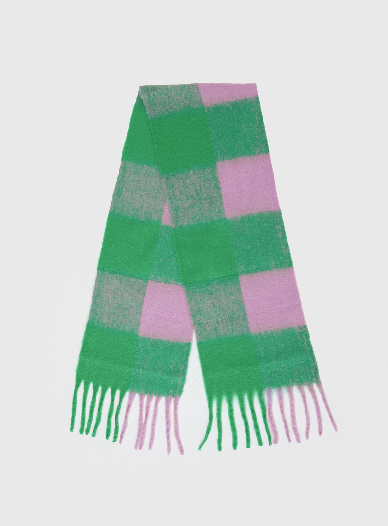 Up To Us Scarf Green / Pink、mySite、solidvoid