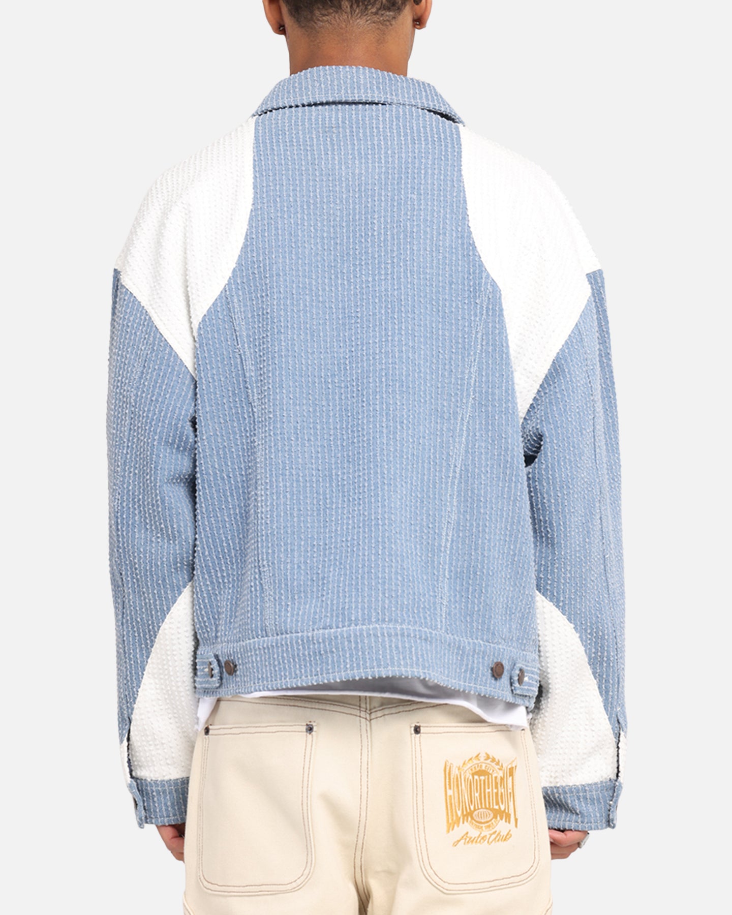 Honor The Gift Color Blocked Trucker Jacket Indigo、mySite、zt4zffjzw